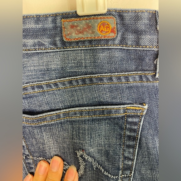 AG Vintage Y2K the Club Low Rise Flare BootCut Sz 31 Made in California - Picture 4 of 10